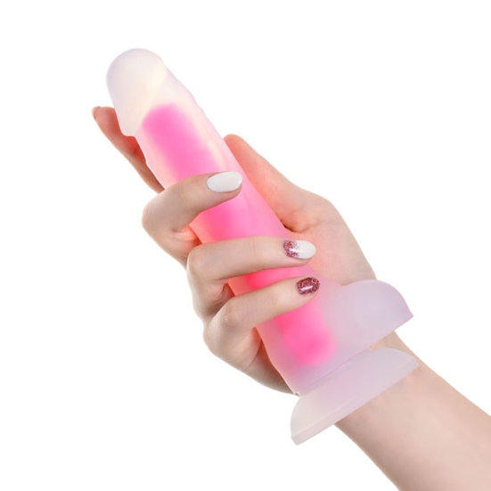 Фаллос Glow Beyond, розовый